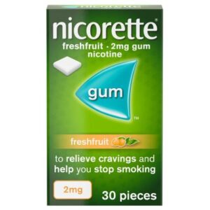 Nicorette Freshfruit 2mg Chewing Gum 30 Pack