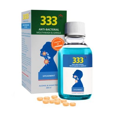 333 Gargle Spearmint & 10 Lozenges 200ml