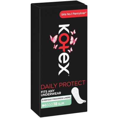 Kotex Panty Liners Slim Unscented 18