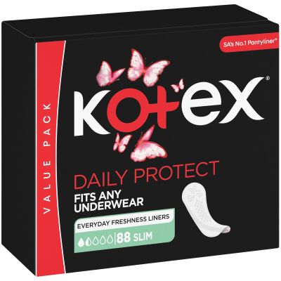 Kotex Panty Liners Slim Unscented 88