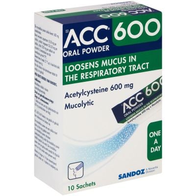 ACC Oral Powder 600mg Sachets 10