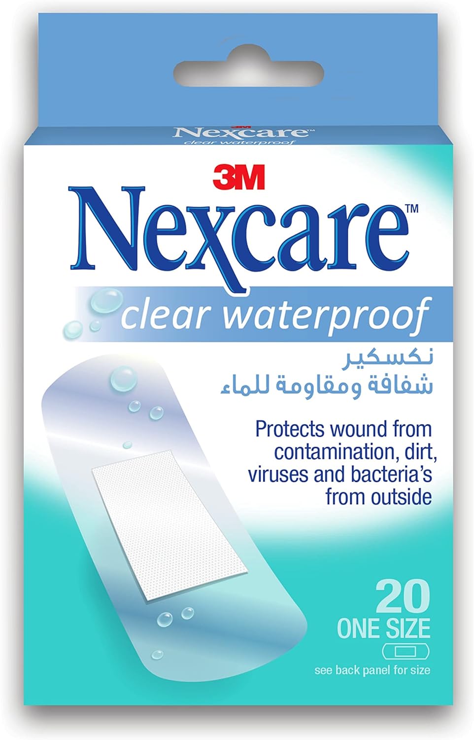 Nexcare Bandages Clear Waterproof 20 Pieces