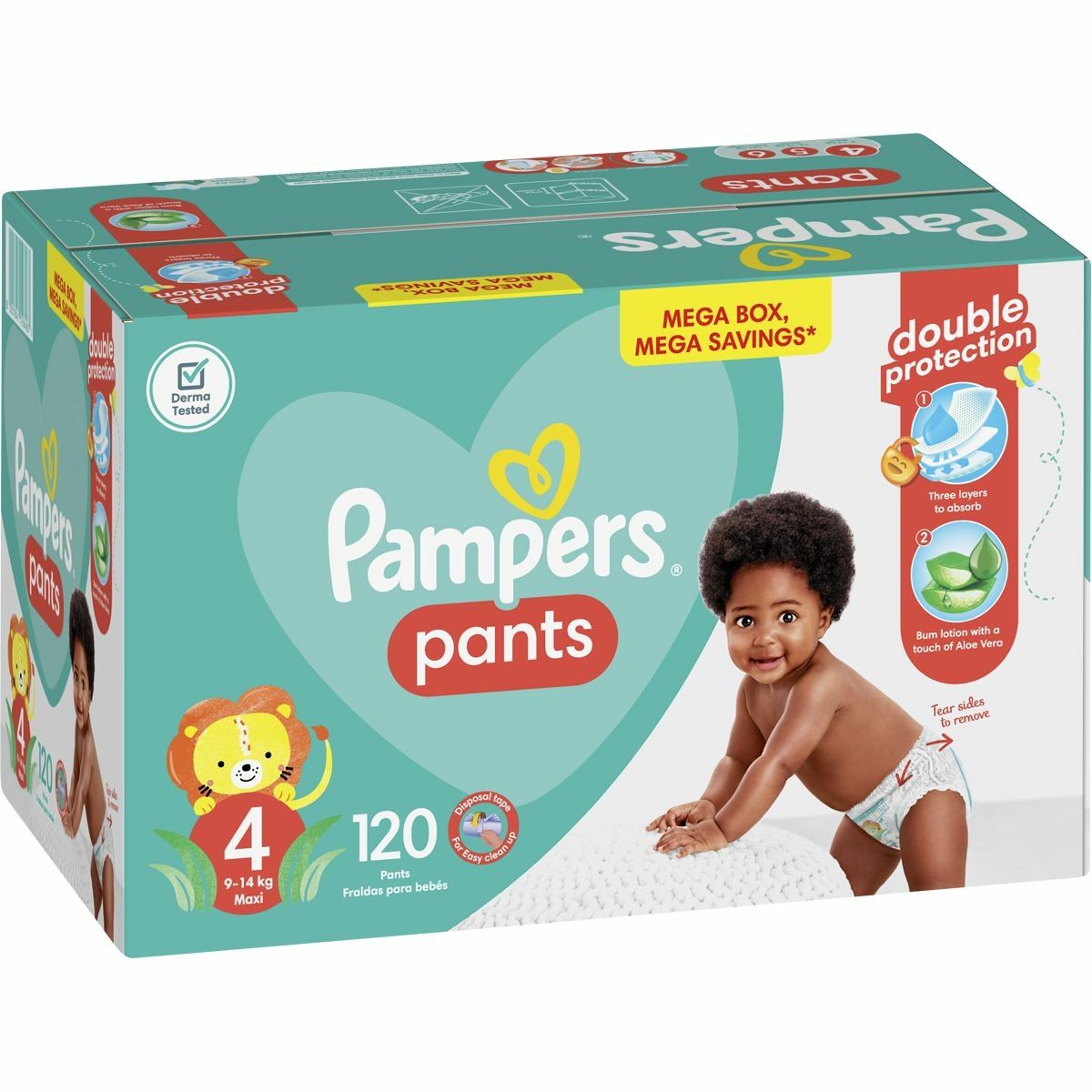 Pampers Pants Maxi Size 4 Mega Box 120 Pack