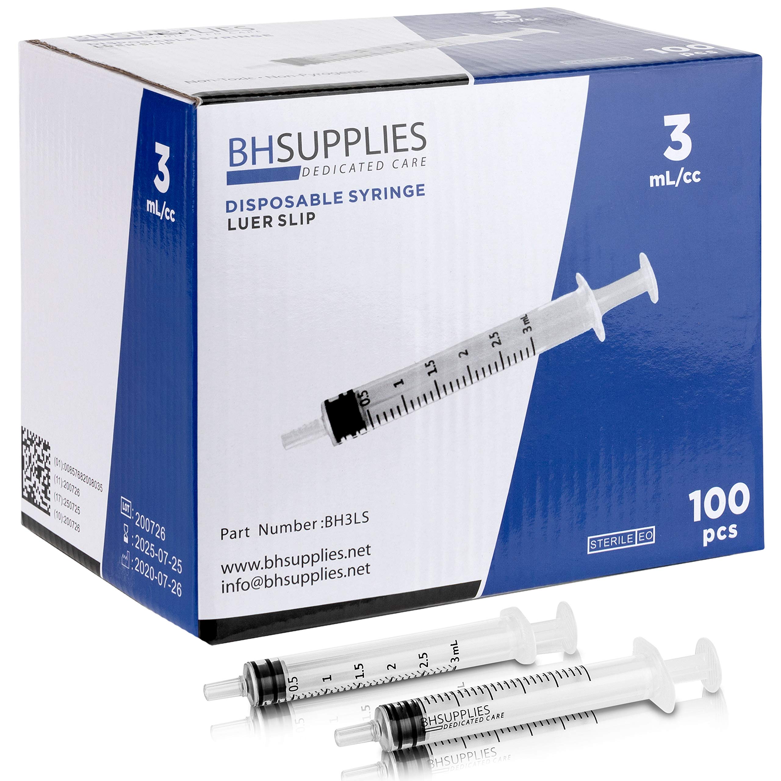 Syringe 3ml H-Ease NHS023ml - Pack of 100