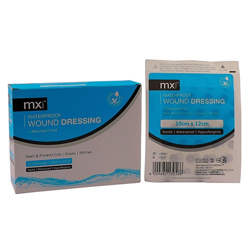 MediX Transparent Adhesive Film Dressing 10cm x 12cm Pack of 25