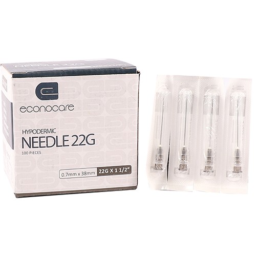 MediX Econocare Needle 22G Pack of 100