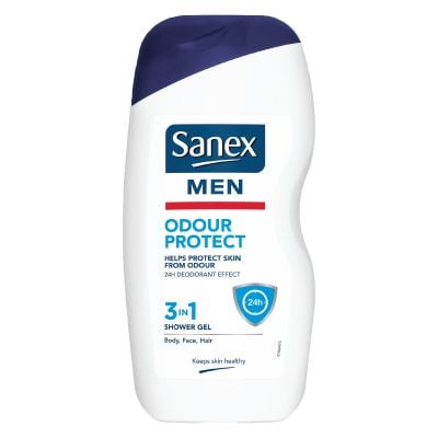 Sanex Shower Gel Men Odour Protect 3-in-1 500ml