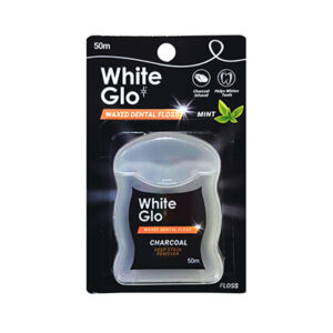 White Glo Dental Floss Charcoal 50m