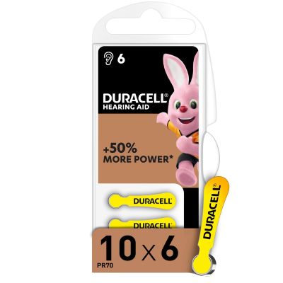 Duracell Hearing Aid Battery CD10 6-Pack