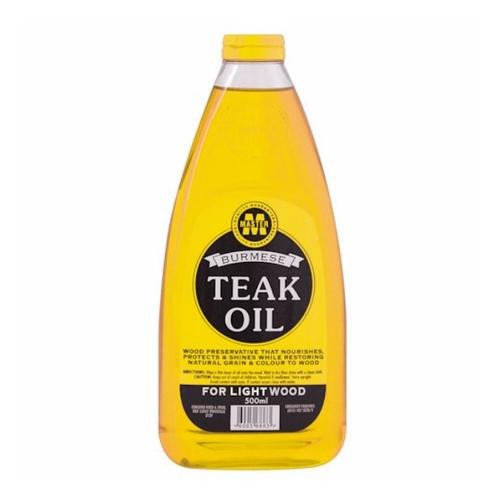 Burmese Teak Oil 500ml Red