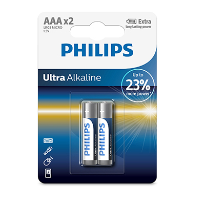 Philips Ultra Alkaline AAA 2 Pack
