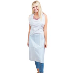 Plastic Apron White 100 Pieces