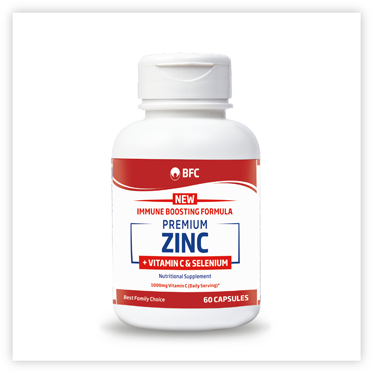 Premium Zinc, Vitamin C & Selenium 60 Capsules