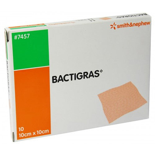 Dactigras 100mm x 100mm Paraffin Gauze Dressing Pack of 10