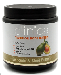 Clinica Tissue Oil Body Butter Avocado Shea Butter 500g