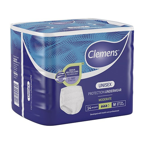 Clemens Unisex Protective Underwear Medium 14 Pack