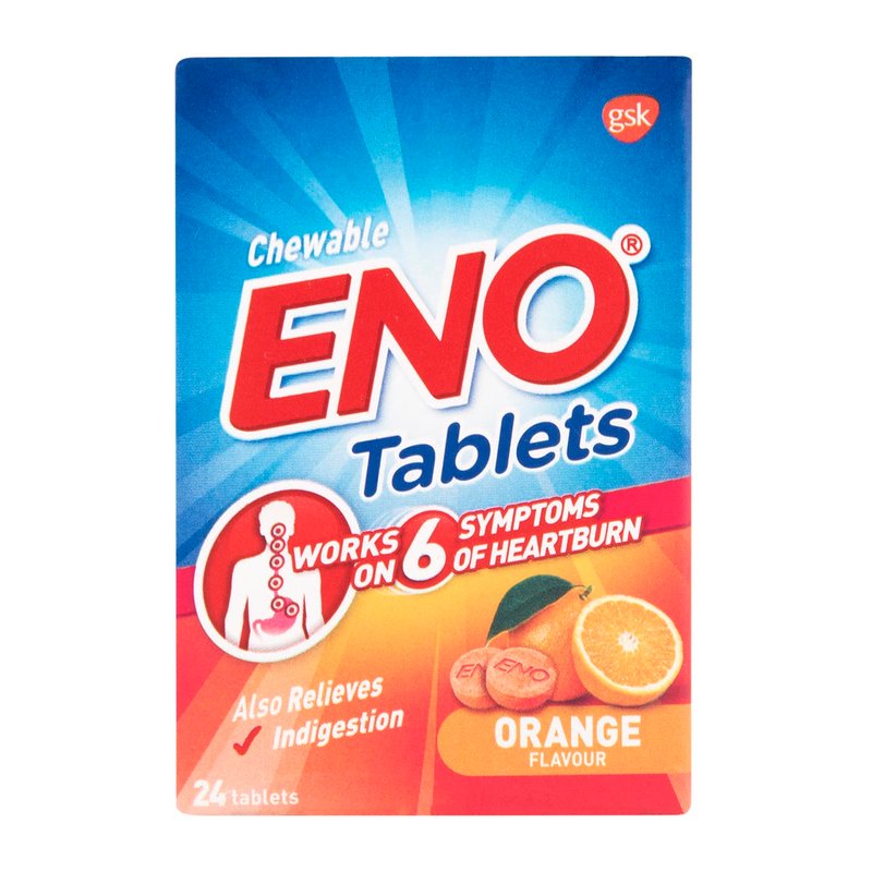 Eno Chewable Tablets Orange 24