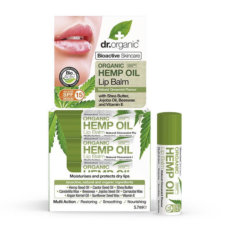 Dr Organic Hemp Oil Lip Balm