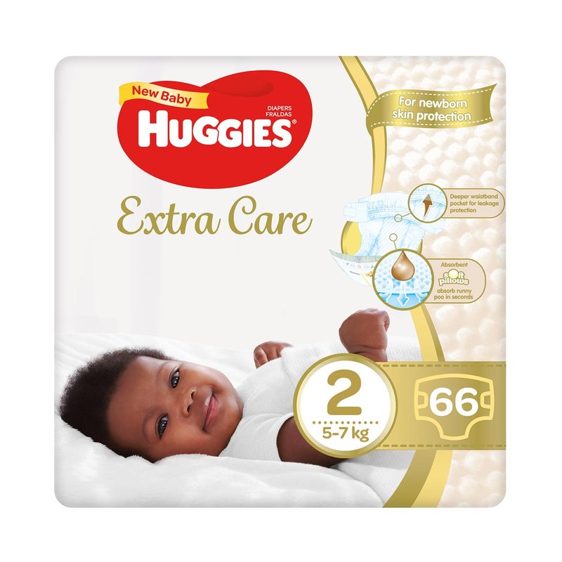 Huggies Extra Care Size 2 Pack 66