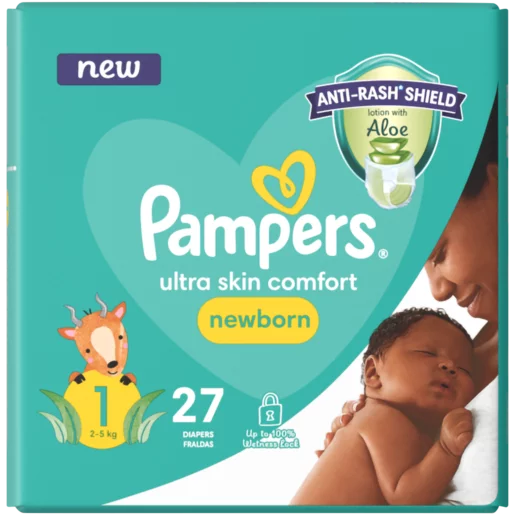 Pampers Newborn Nappies Size 1 27 Pack