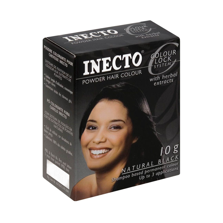 Inecto Powder Hair Colour Natural Black 10g