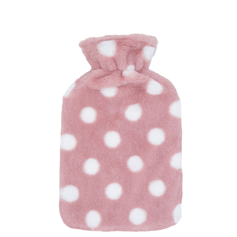 Jenam Cosy Hot Water Bottle Pink Polka