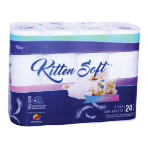 Toilet Paper 2 Ply Kitten Soft 24 Pack