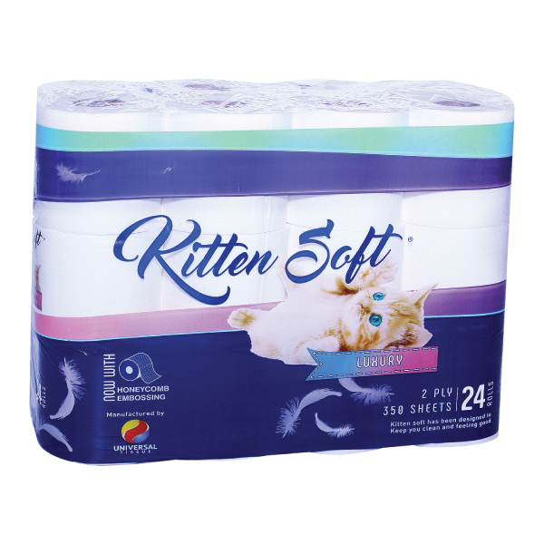 Toilet Paper 2 Ply Kitten Soft 24 Pack