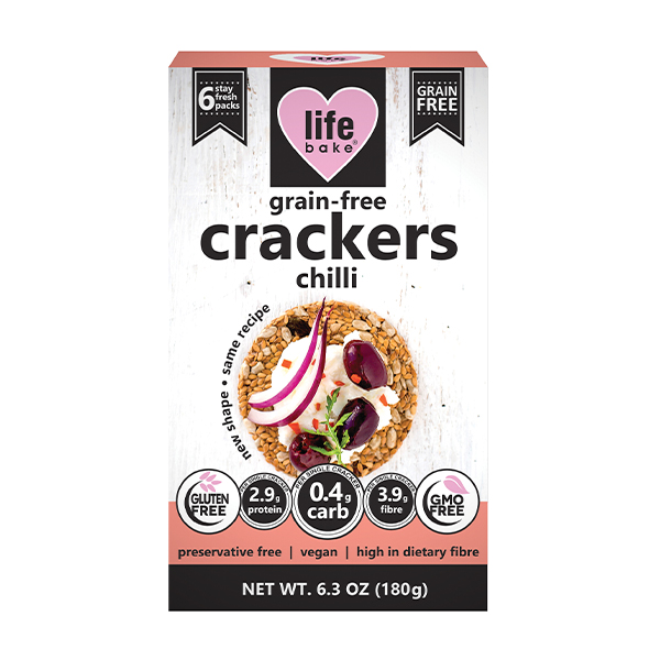 NutraChoice Gluten-Free Crackers Chilli 180g