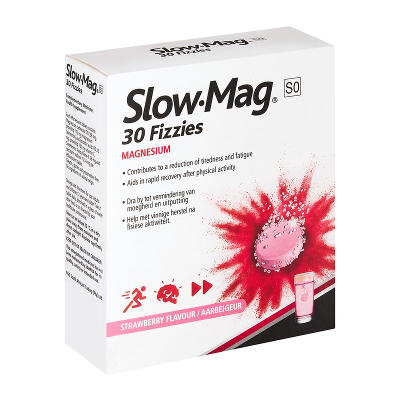 Slow-Mag Fizz Magnesium Supplement 30 Strawberry