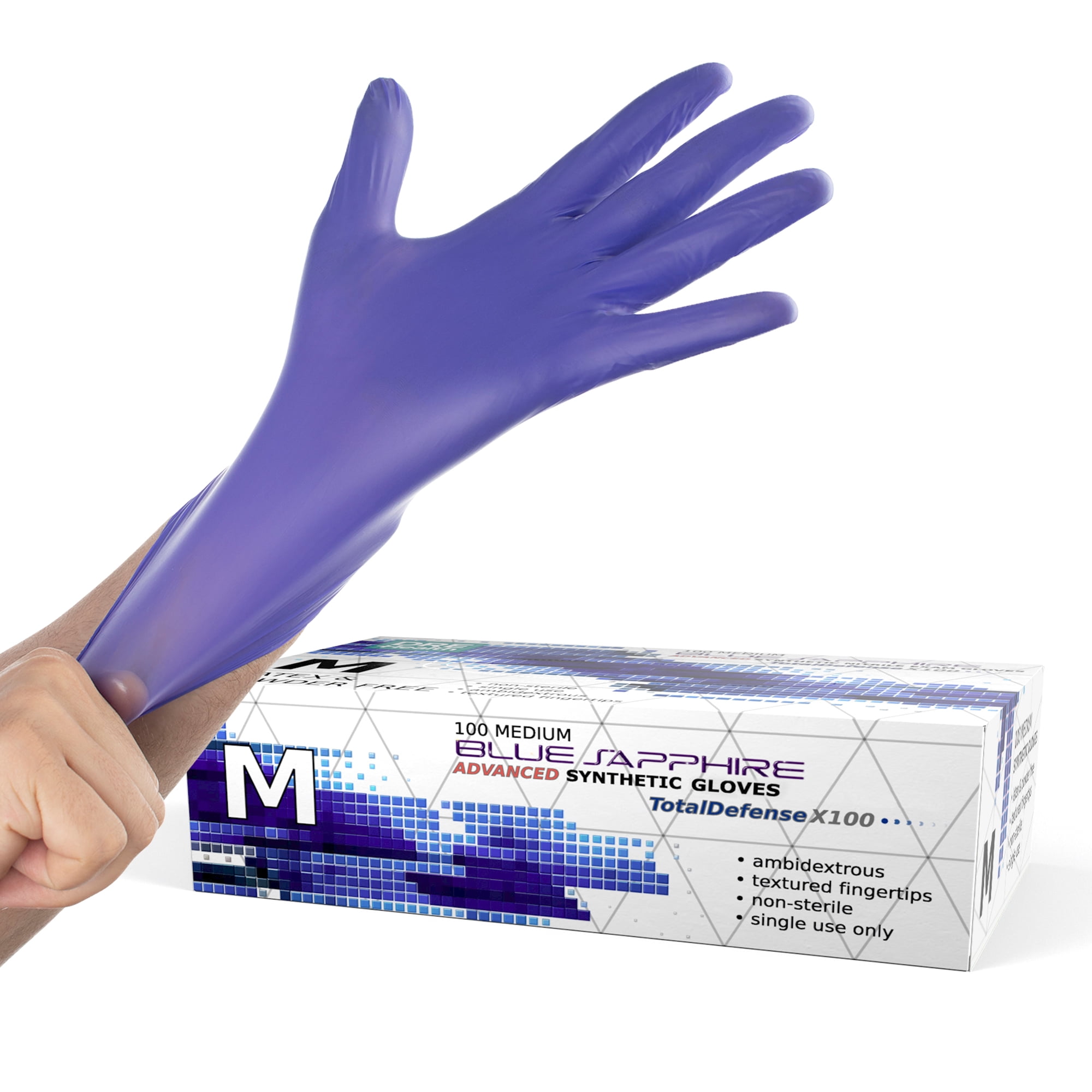 Exam Pro Medical Examination Gloves Powder-Free Non-Sterile 100