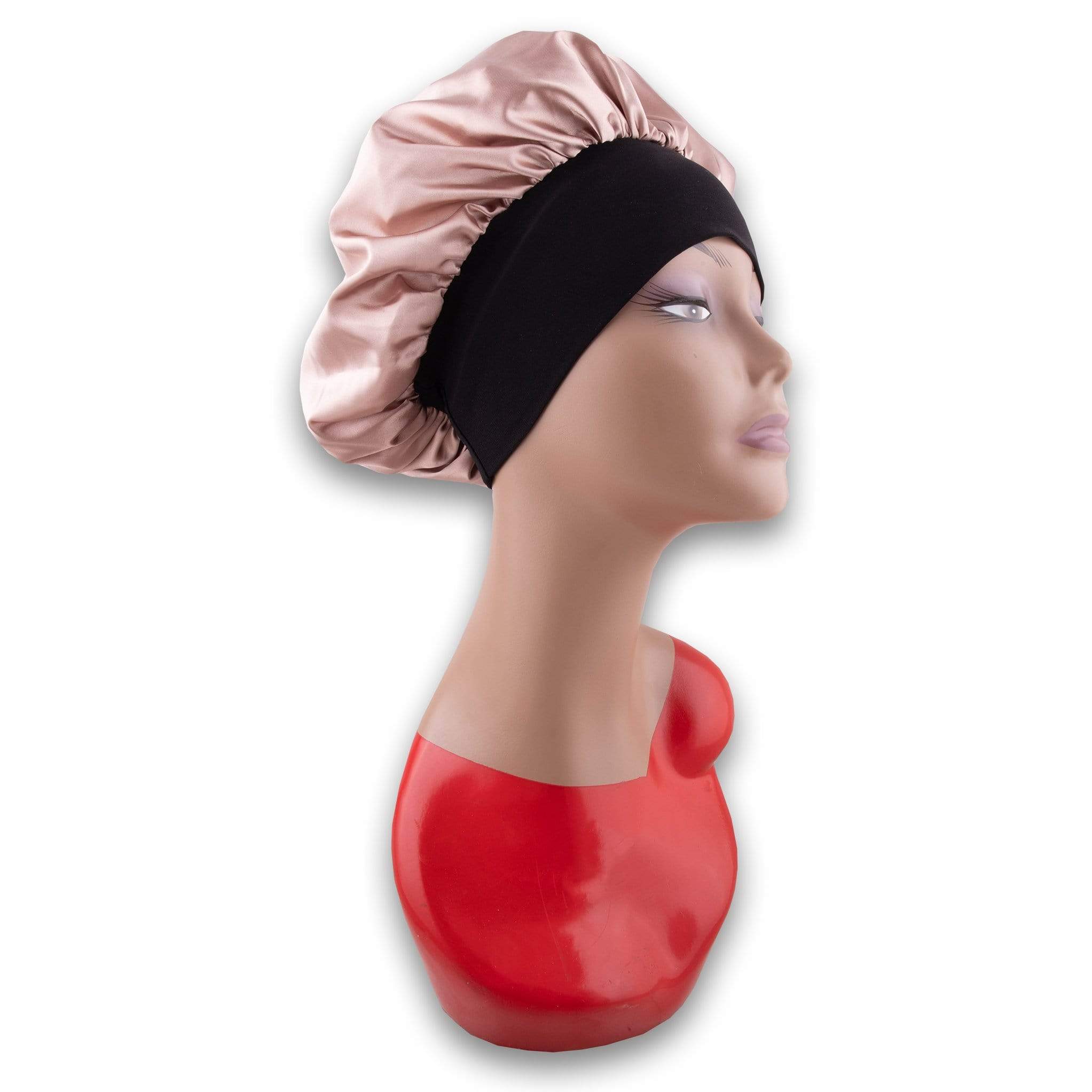 BQ Wide Edge Satin Bonnet Blush Pink