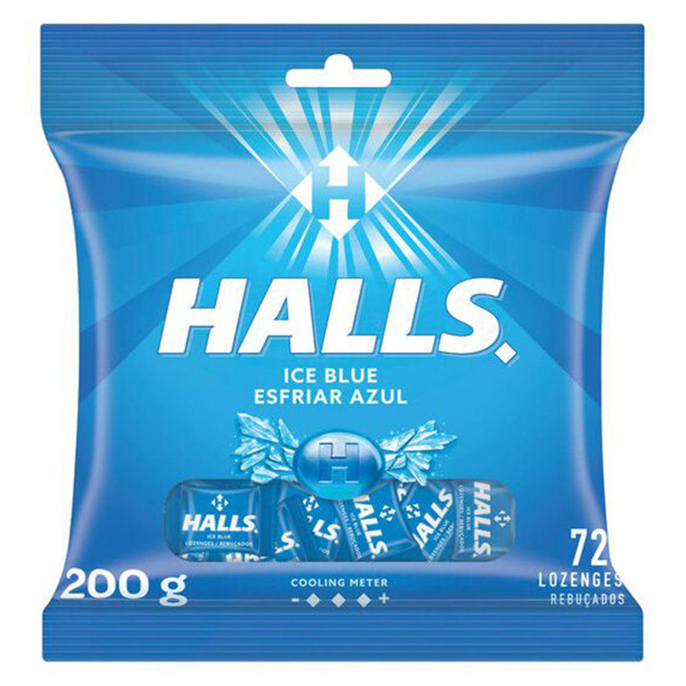 Halls Ice Blue Lozenges 72 Pack