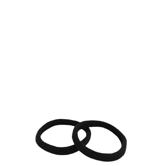 Flair Elasticated Hair Rings Black 10 Pack