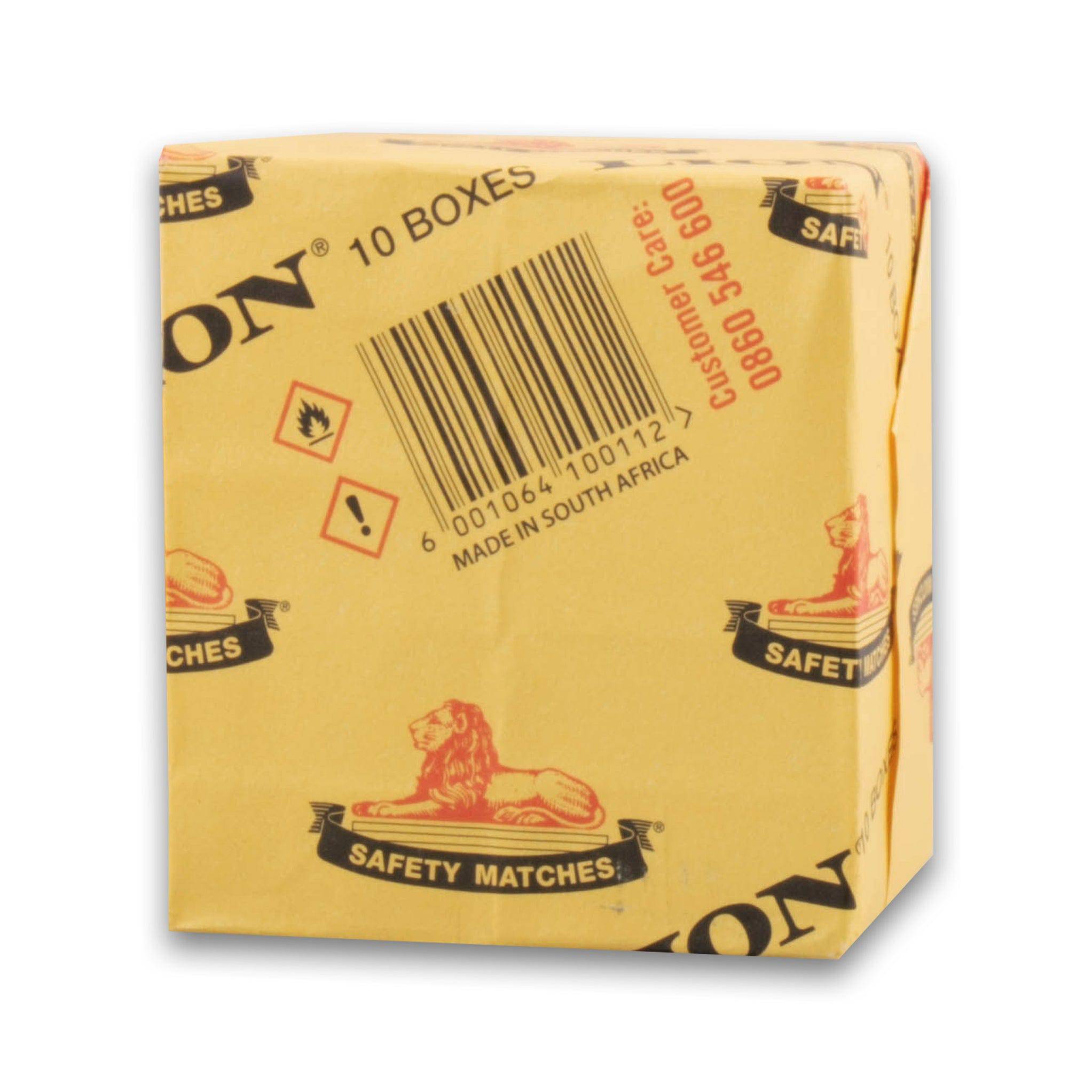Lion Matches Shrinkwrap 10 Pack