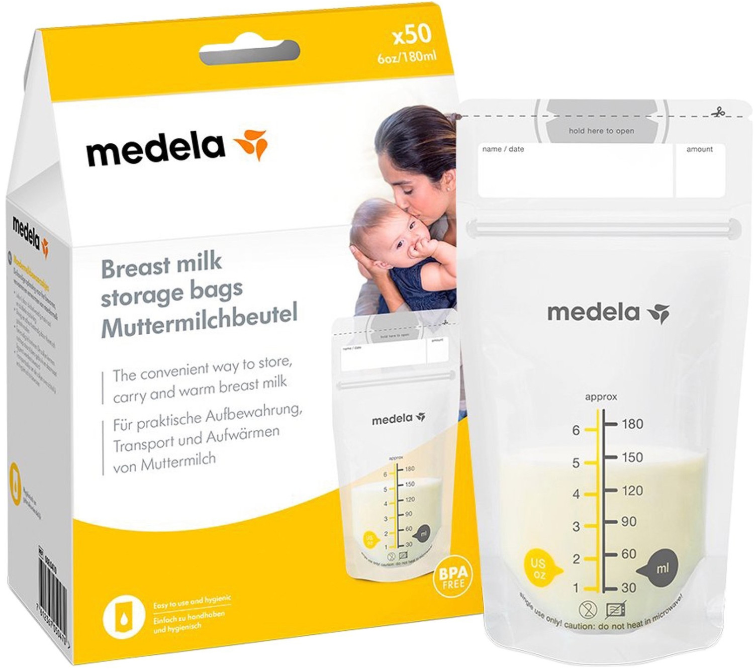 Medela Breast Milk Storage Bags Pack of 50