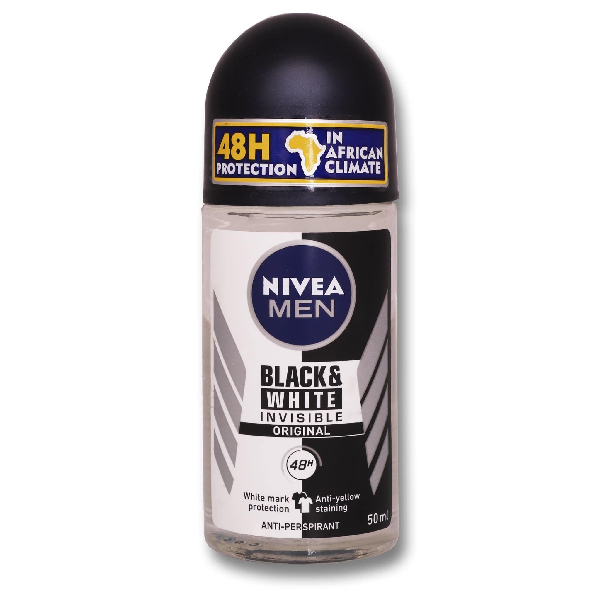 Nivea Men Black & White Original Roll-On Deodorant 50ml