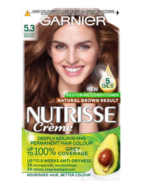 Garnier Nutrisse Creme 5.3 Golden Brown Hair Colour