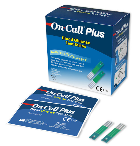 On Call Plus Glucose Test Strips 25 Pack