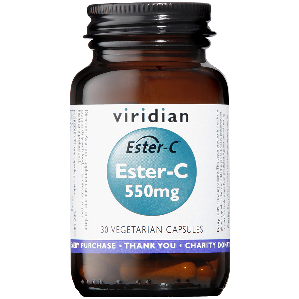 Viridian Ester-C 550mg Capsules 30