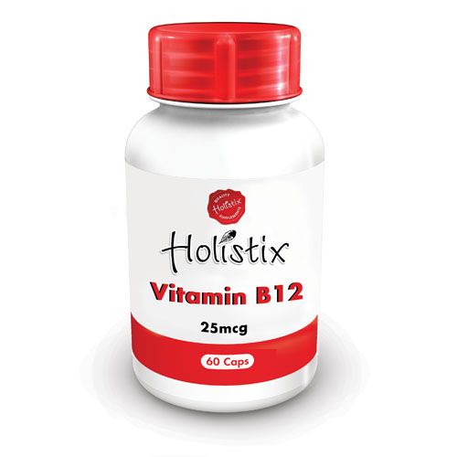 Holistix Vitamin B12 25mcg Capsules 60